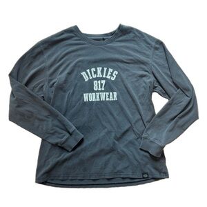Dickies 817 Workwear Long Sleeve Tee in Charcoal Gray (XL)